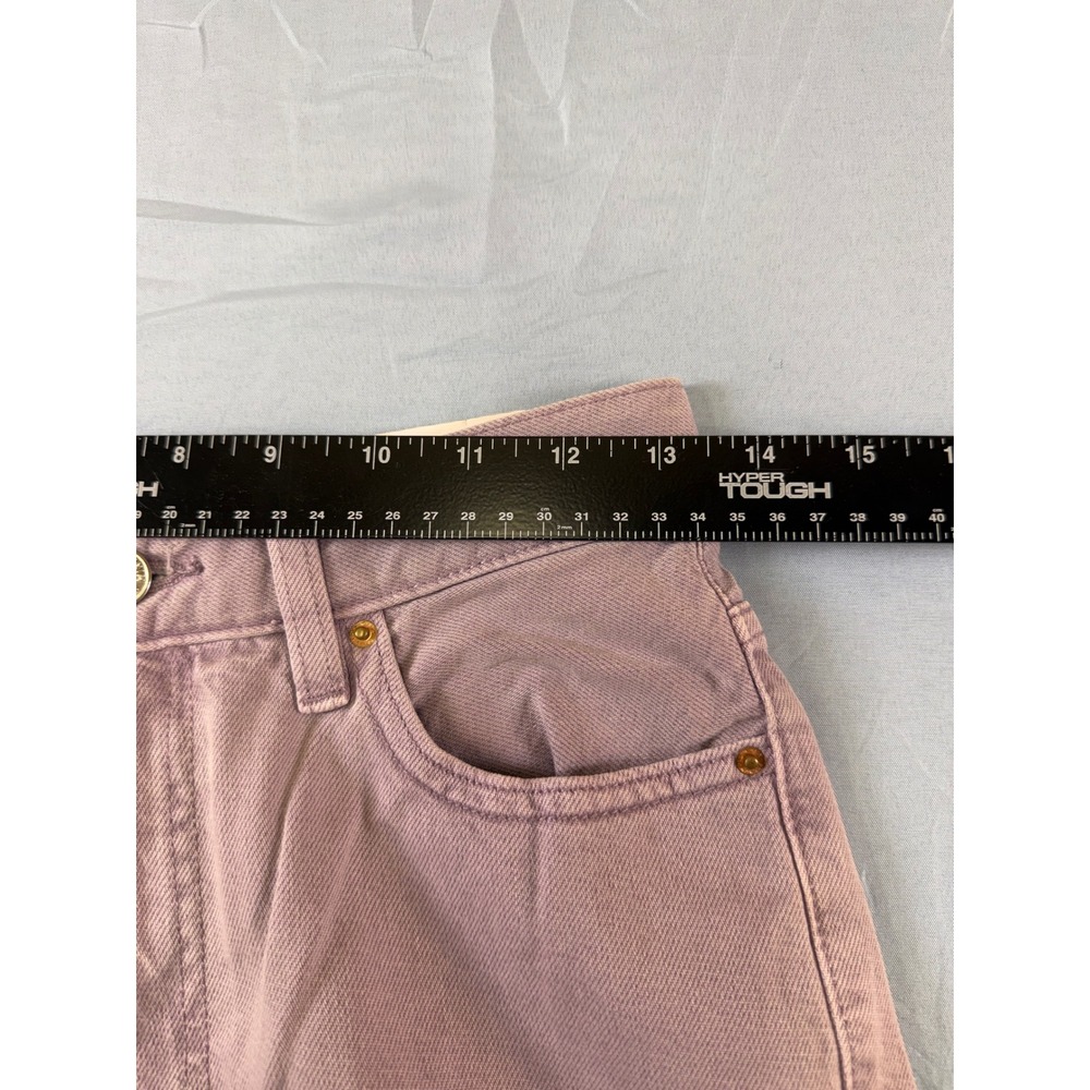 PacSun High Rise Flare Jeans 27 NWT Dusty Lavender Mauve Purple Denim Pants - Picture 8 of 16